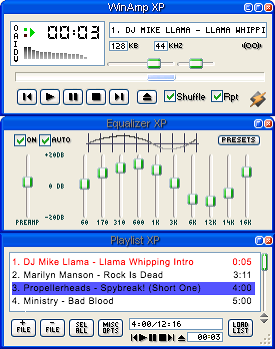 Windows_Amp_XP original Winamp skin