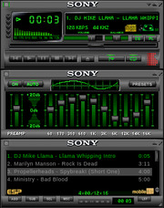 Sony CDX-MP3 original Winamp skin